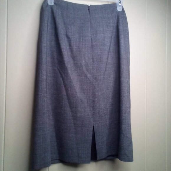Jenne Maag Skirt S Career Straight Wool Blend Gray - Picture 4 of 13